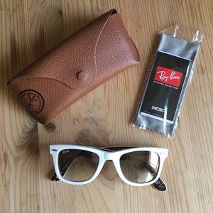 Authentic White Ray Ban Wayfarers Series #5
